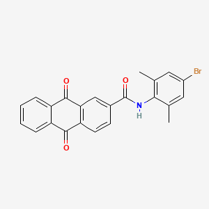 N-(4-bromo-2,6-dimethylphenyl)-9,10-dioxo-9,10-dihydro-2-anthracenecarboxamide