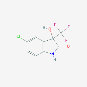 molecular formula C9H5ClF3NO2 B399939 5-Chloro-3-hydroxy-3-(trifluoromethyl)indolin-2-one CAS No. 108440-33-1
