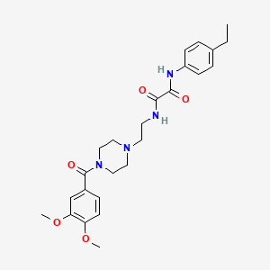 N-{2-[4-(3,4-dimethoxybenzoyl)piperazin-1-yl]ethyl}-N'-(4-ethylphenyl)ethanediamide