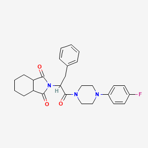 2-{1-[4-(4-fluorophenyl)piperazin-1-yl]-1-oxo-3-phenylpropan-2-yl}hexahydro-1H-isoindole-1,3(2H)-dione