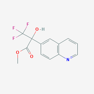 molecular formula C13H10F3NO3 B399942 Methyl 3,3,3-trifluoro-2-hydroxy-2-(6-quinolinyl)propanoate 