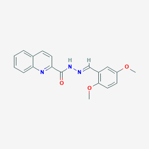 molecular formula C19H17N3O3 B399944 N'-(2,5-dimethoxybenzylidene)-2-quinolinecarbohydrazide 
