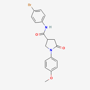 N-(4-bromophenyl)-1-(4-methoxyphenyl)-5-oxo-3-pyrrolidinecarboxamide