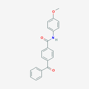 molecular formula C21H17NO3 B399947 4-benzoyl-N-(4-methoxyphenyl)benzamide 