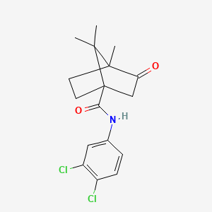 N-(3,4-dichlorophenyl)-4,7,7-trimethyl-3-oxobicyclo[2.2.1]heptane-1-carboxamide