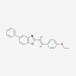 molecular formula C23H19NO2 B399949 2-[(E)-2-(4-ethoxyphenyl)ethenyl]-5-phenyl-1,3-benzoxazole CAS No. 313493-39-9