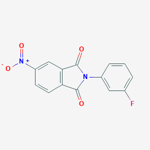molecular formula C14H7FN2O4 B399950 2-(3-fluorophenyl)-5-nitro-1H-isoindole-1,3(2H)-dione 