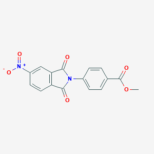 molecular formula C16H10N2O6 B399952 4-(5-Nitro-1,3-dioxo-1,3-dihydro-isoindol-2-yl)-benzoic acid methyl ester 