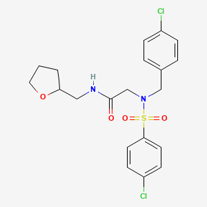 N~2~-(4-chlorobenzyl)-N~2~-[(4-chlorophenyl)sulfonyl]-N-(tetrahydrofuran-2-ylmethyl)glycinamide