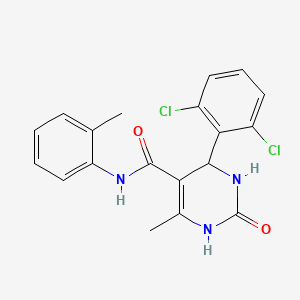 4-(2,6-dichlorophenyl)-6-methyl-N-(2-methylphenyl)-2-oxo-3,4-dihydro-1H-pyrimidine-5-carboxamide