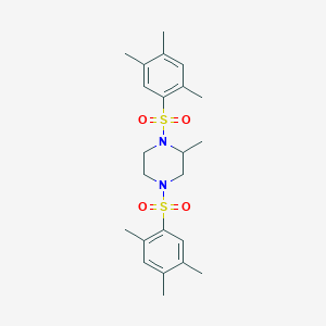 2-methyl-1,4-bis[(2,4,5-trimethylphenyl)sulfonyl]piperazine