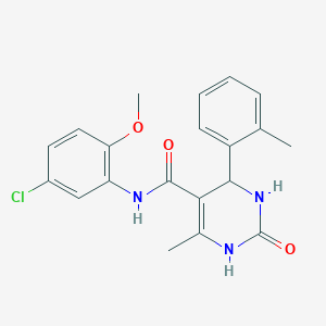 N-(5-chloro-2-methoxyphenyl)-6-methyl-4-(2-methylphenyl)-2-oxo-1,2,3,4-tetrahydropyrimidine-5-carboxamide