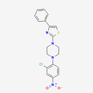 2-[4-(2-Chloro-4-nitrophenyl)piperazin-1-yl]-4-phenyl-1,3-thiazole