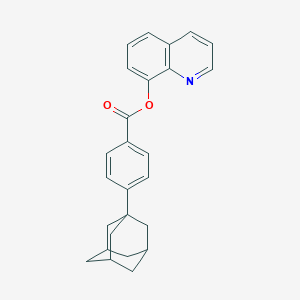 molecular formula C26H25NO2 B399959 8-Quinolinyl 4-(1-adamantyl)benzoate 