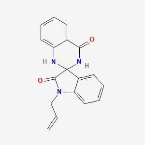 11-Prop-2-enylspiro[1,2,3-trihydroquinazoline-2,3'-indoline]-4,12-dione