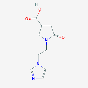 1-[2-(1H-imidazol-1-yl)ethyl]-5-oxopyrrolidine-3-carboxylic acid