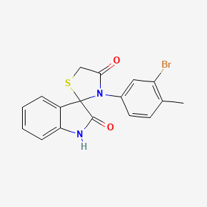 3'-(3-BROMO-4-METHYLPHENYL)-1,2-DIHYDROSPIRO[INDOLE-3,2'-[1,3]THIAZOLIDINE]-2,4'-DIONE