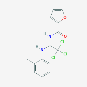 N-{2,2,2-trichloro-1-[(2-methylphenyl)amino]ethyl}furan-2-carboxamide