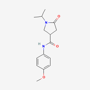 N-(4-methoxyphenyl)-5-oxo-1-(propan-2-yl)pyrrolidine-3-carboxamide