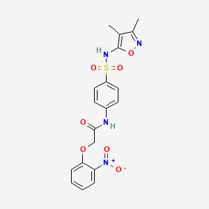 N-{4-[(3,4-dimethyl-1,2-oxazol-5-yl)sulfamoyl]phenyl}-2-(2-nitrophenoxy)acetamide