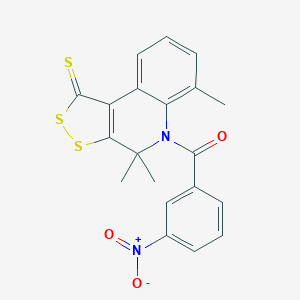 5-{3-nitrobenzoyl}-4,4,6-trimethyl-4,5-dihydro-1H-[1,2]dithiolo[3,4-c]quinoline-1-thione