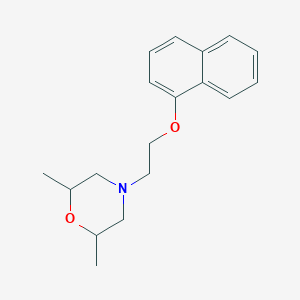 molecular formula C18H23NO2 B3999726 2,6-Dimethyl-4-(2-naphthalen-1-yloxyethyl)morpholine 