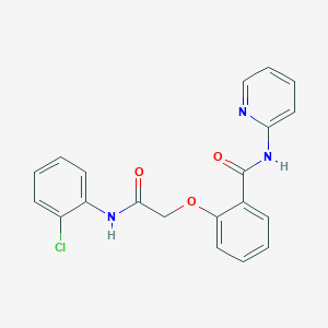 2-[2-(2-chloroanilino)-2-oxoethoxy]-N-pyridin-2-ylbenzamide