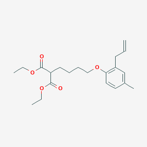 Diethyl 2-[4-(4-methyl-2-prop-2-enylphenoxy)butyl]propanedioate