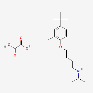 molecular formula C20H33NO5 B3999779 4-(4-tert-butyl-2-methylphenoxy)-N-propan-2-ylbutan-1-amine;oxalic acid 