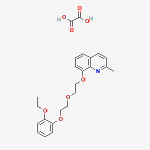 molecular formula C24H27NO8 B3999781 8-[2-[2-(2-Ethoxyphenoxy)ethoxy]ethoxy]-2-methylquinoline;oxalic acid 