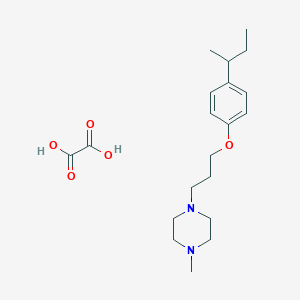 1-[3-(4-Butan-2-ylphenoxy)propyl]-4-methylpiperazine;oxalic acid