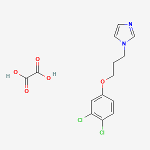 1-[3-(3,4-Dichlorophenoxy)propyl]imidazole;oxalic acid