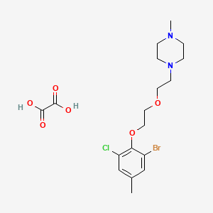 1-{2-[2-(2-bromo-6-chloro-4-methylphenoxy)ethoxy]ethyl}-4-methylpiperazine oxalate