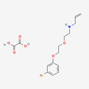 N-[2-[2-(3-bromophenoxy)ethoxy]ethyl]prop-2-en-1-amine;oxalic acid