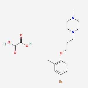 1-[3-(4-Bromo-2-methylphenoxy)propyl]-4-methylpiperazine;oxalic acid