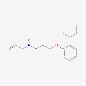 molecular formula C16H25NO B3999838 3-(2-butan-2-ylphenoxy)-N-prop-2-enylpropan-1-amine 