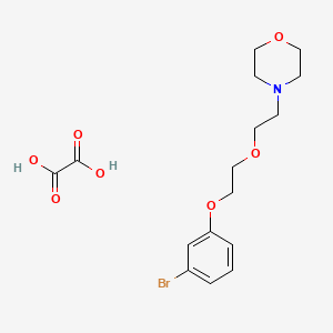 molecular formula C16H22BrNO7 B3999842 4-[2-[2-(3-Bromophenoxy)ethoxy]ethyl]morpholine;oxalic acid 