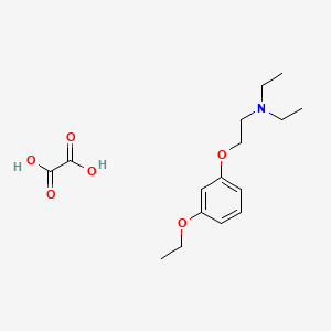 2-(3-ethoxyphenoxy)-N,N-diethylethanamine;oxalic acid