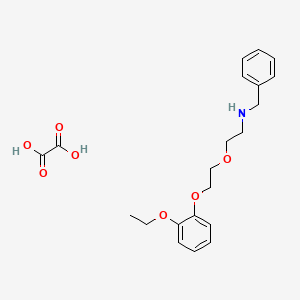 molecular formula C21H27NO7 B3999863 N-benzyl-2-[2-(2-ethoxyphenoxy)ethoxy]ethanamine;oxalic acid 