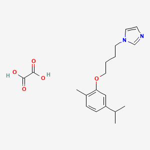 1-[4-(2-Methyl-5-propan-2-ylphenoxy)butyl]imidazole;oxalic acid