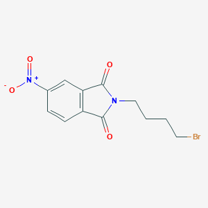 molecular formula C12H11BrN2O4 B039999 2-(4-Bromobutyl)-5-nitro-1H-isoindole-1,3(2H)-dione CAS No. 125207-39-8