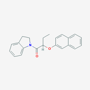 molecular formula C22H21NO2 B399991 1-[2-(2-Naphthyloxy)butanoyl]indoline 