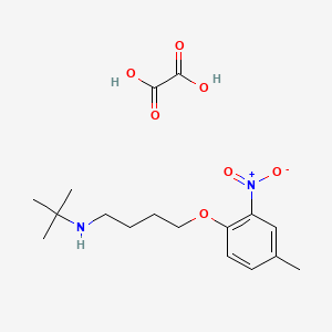 molecular formula C17H26N2O7 B3999921 N-(tert-butyl)-4-(4-methyl-2-nitrophenoxy)-1-butanamine oxalate 