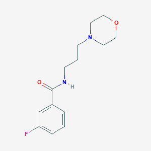 3-fluoro-N-(3-morpholin-4-ylpropyl)benzamide