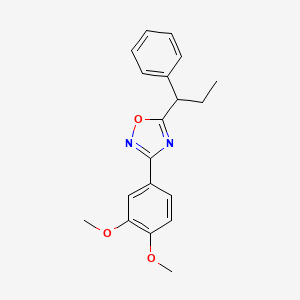 3-(3,4-dimethoxyphenyl)-5-(1-phenylpropyl)-1,2,4-oxadiazole