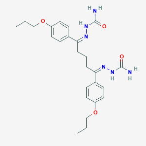 molecular formula C25H34N6O4 B399999 1,5-Bis(4-propoxyphenyl)-1,5-pentanedione disemicarbazone 