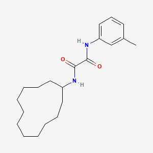 molecular formula C21H32N2O2 B3999995 N-cyclododecyl-N'-(3-methylphenyl)ethanediamide 