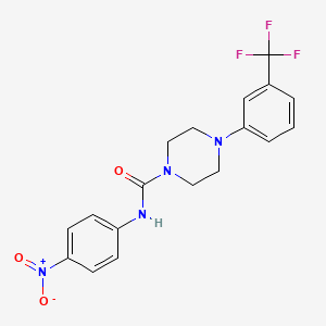 N-(4-nitrophenyl)-4-[3-(trifluoromethyl)phenyl]-1-piperazinecarboxamide