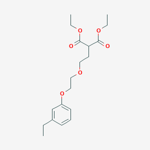 Diethyl 2-[2-[2-(3-ethylphenoxy)ethoxy]ethyl]propanedioate