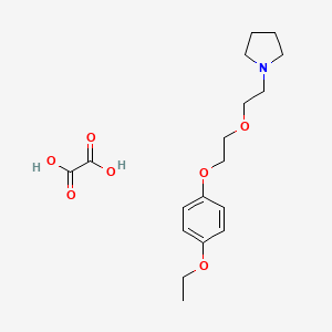 molecular formula C18H27NO7 B4000055 1-{2-[2-(4-ethoxyphenoxy)ethoxy]ethyl}pyrrolidine oxalate 